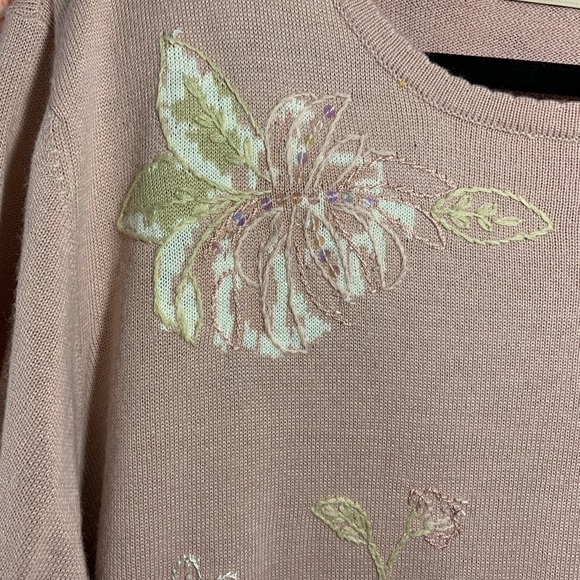 Alfred Dunner Pretty in Pink Sweater - Picture 2 of 8